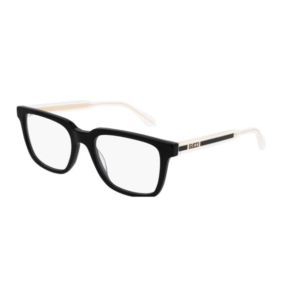 NEW GUCCI SQUARE EYEGLASSES GUCCI GG0560ON 005 BLACK CLEAR EYEWEAR - Picture 1 of 3